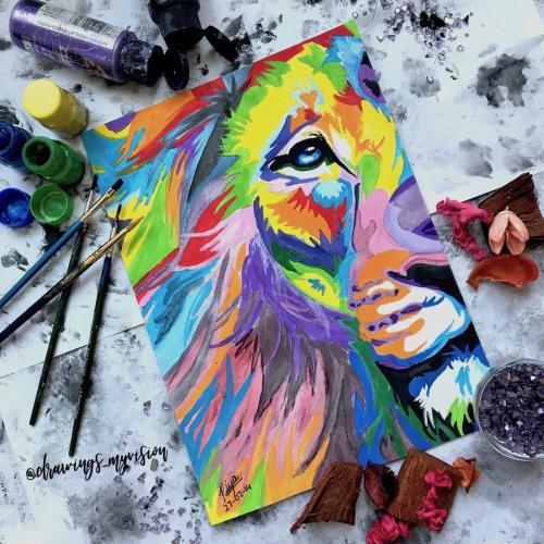 Colorful Lion
